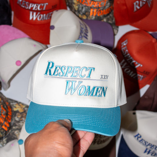 Beige & Sky Blue Snapback - The RW Brand