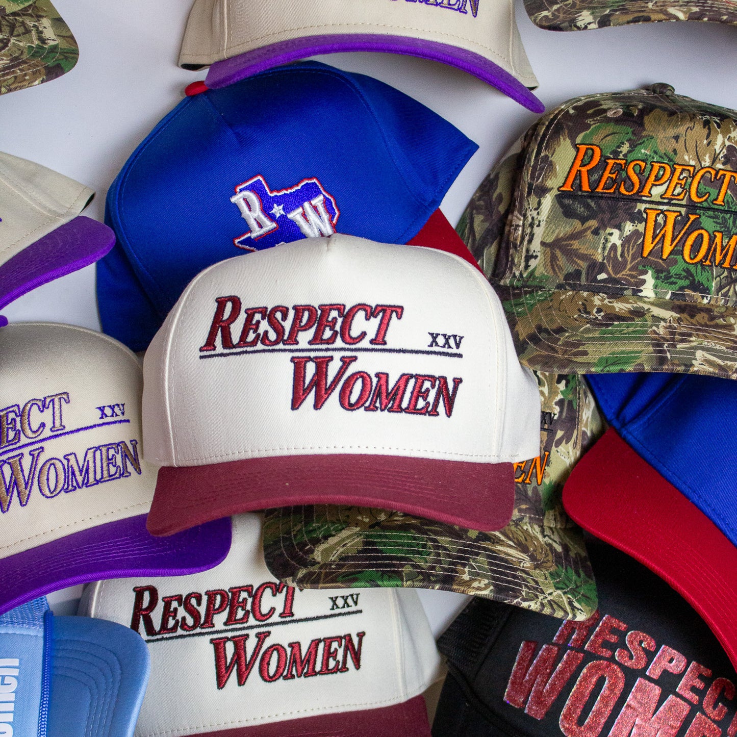 Burgundy & Cream Hat - The RW Brand