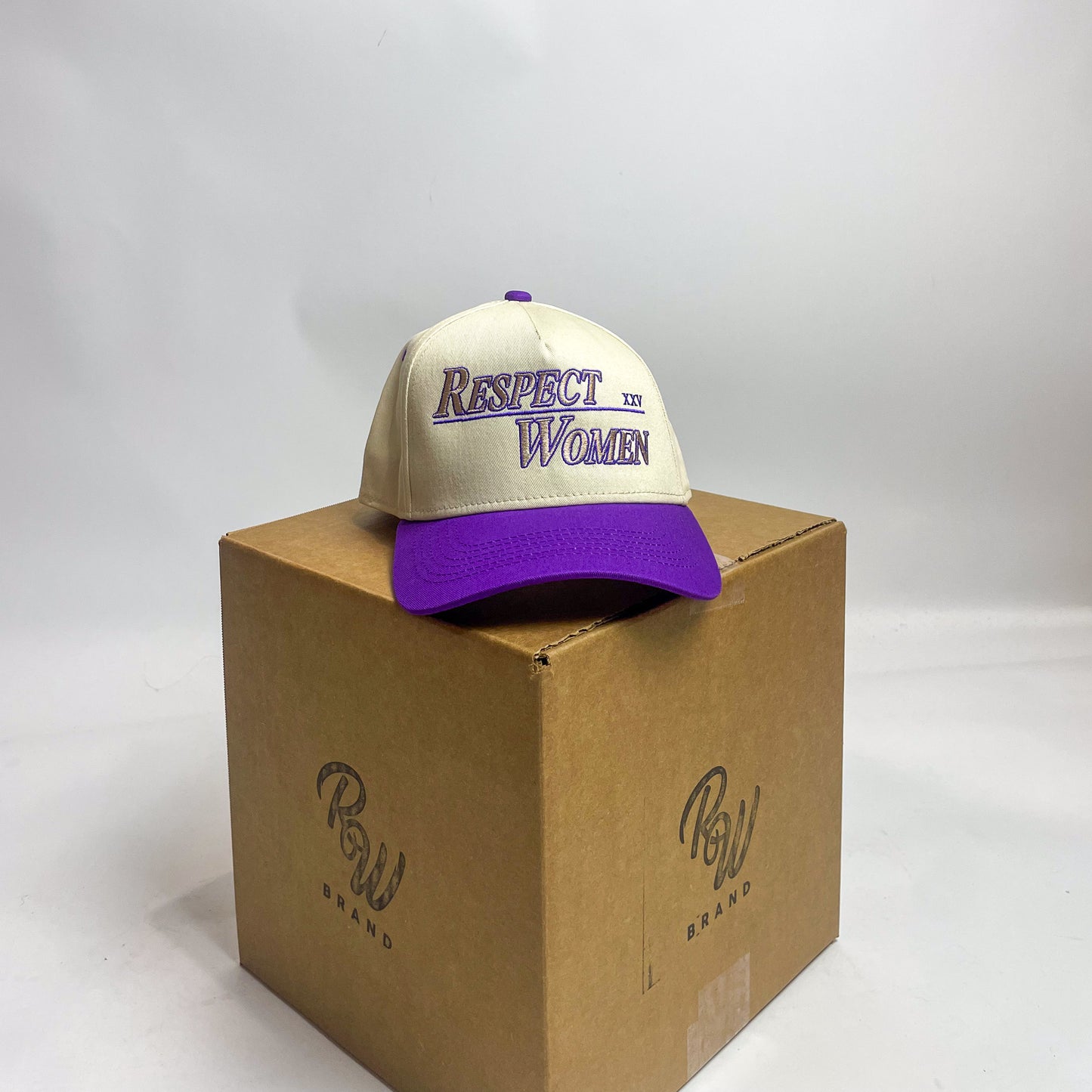 Purple & Cream Hat - The RW Brand