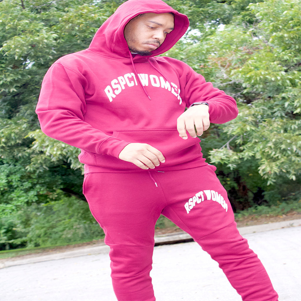 Respect (RSPCT) Women Burgundy Hoodie - The RW Brand
