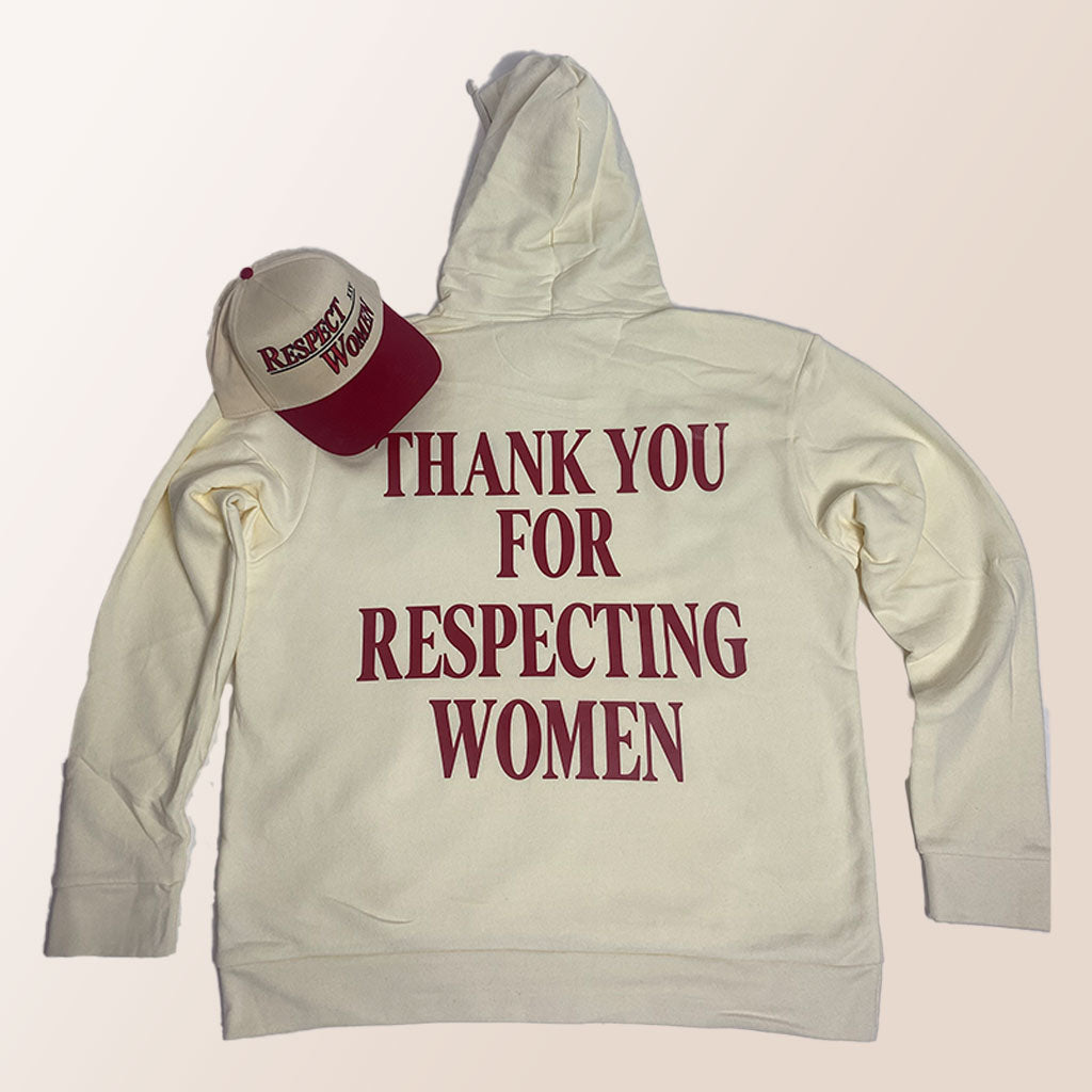 Cream & Red Hoodie - The RW Brand