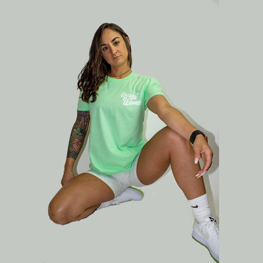 Mint 🍃 Colored Thank You For Respecting Women T-Shirt - The RW Brand