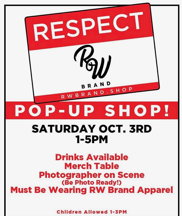 Respect (The Pop up) our very 1st Pop Up!