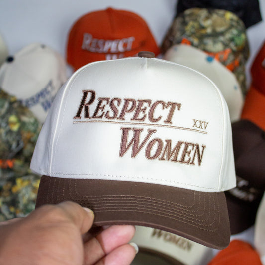 Beige & Brown Snapback