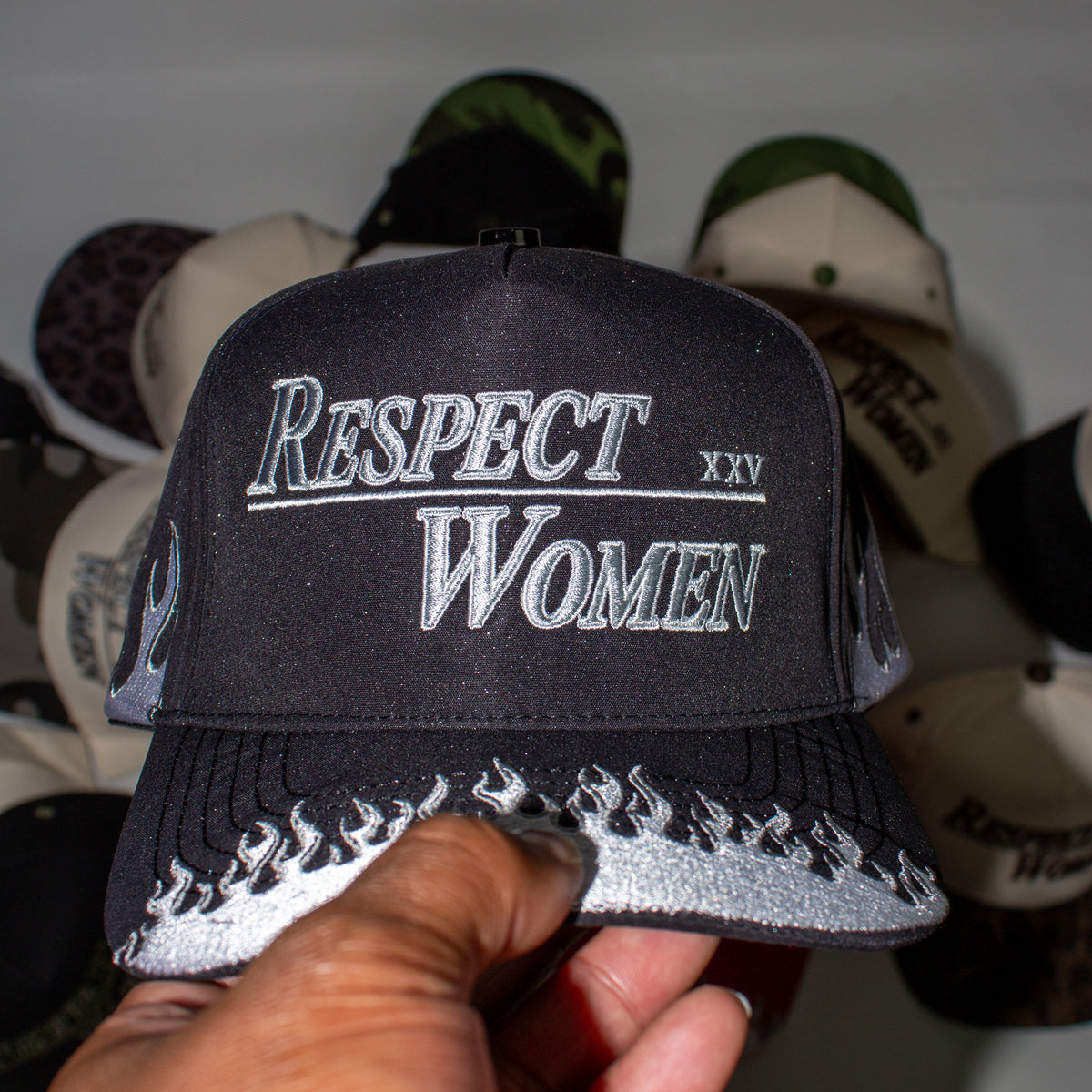 Black flames RW Premium Snapback