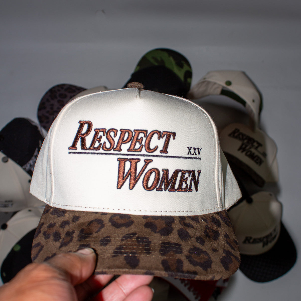 Natural and Brown Cheetah Print Snapback