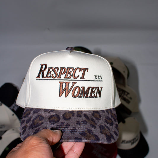 Natural and Grey Cheetah Print Snapback