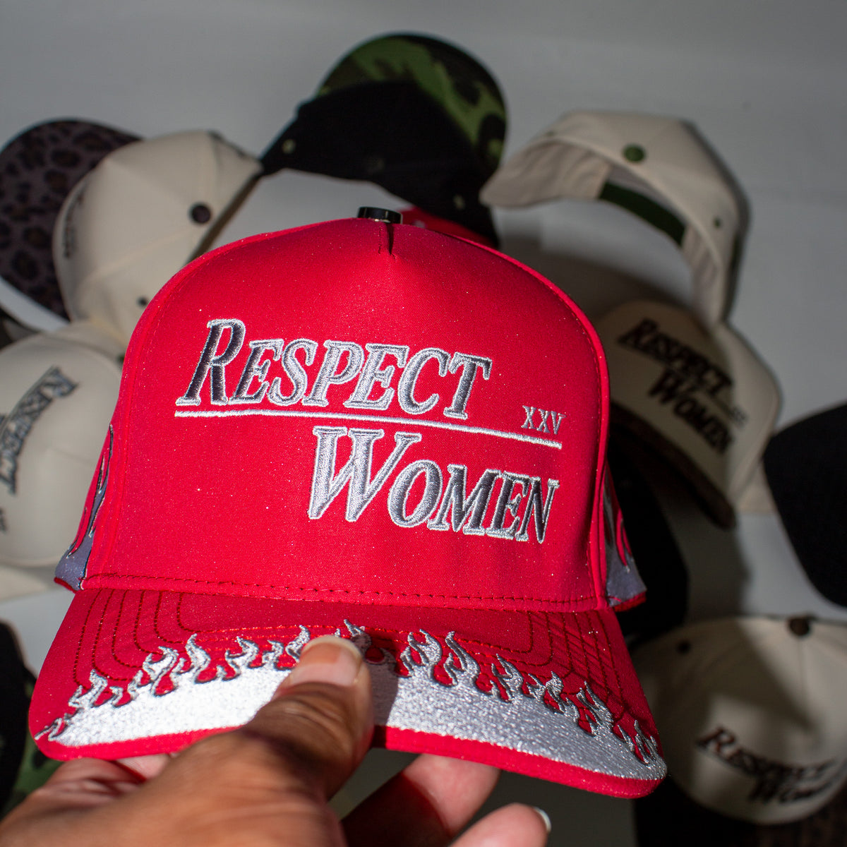 Red flames RW Premium Snapback