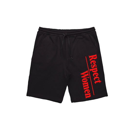 Basic Cotton shorts Black and Red - The RW Brand